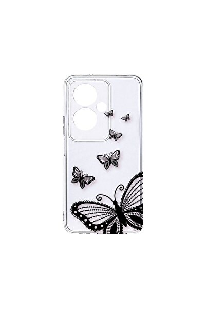 bestcase Διαφανής Θήκη Σιλικόνης 2MM, Συμβατή με OPPO A79 5G, Σχέδιο Πεταλούδ...