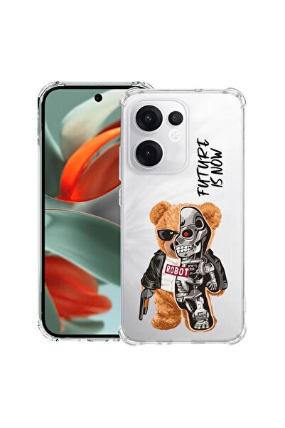 bestcase ¬Æ Husa compatibila OPPO Reno13 F 5G, Anti Shock 1.5MM, Half Robot H...