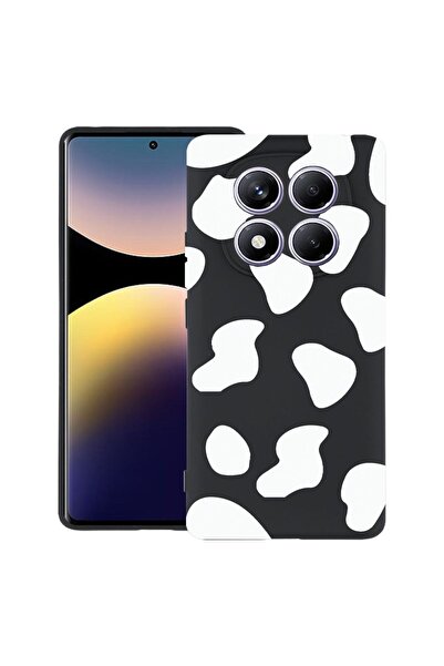 bestcase Калъф за OPPO F29 Pro с дизайн на черна крава, TPU матов ултра тънък...