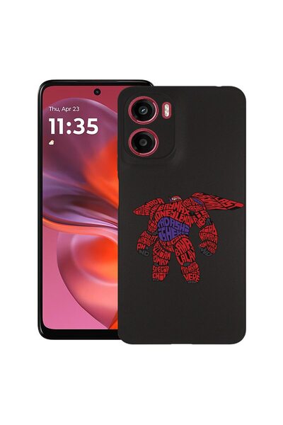 bestcase ¬Æ Husa pentru Motorola Moto E15 / Moto G05, Calligraphy Baymax, Sli...