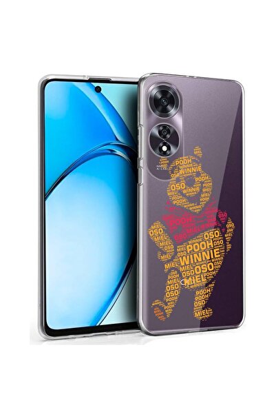 bestcase Калъф за OPPO A60 4G, Прозрачен силиконов 2ММ, Калиграфия Пух, Проти...