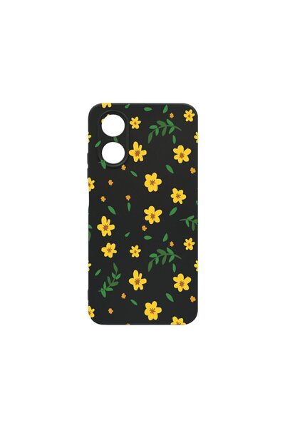bestcase Тънък силиконов калъф 0.8ММ, съвместим с Honor X5 Plus, малки жълти ...