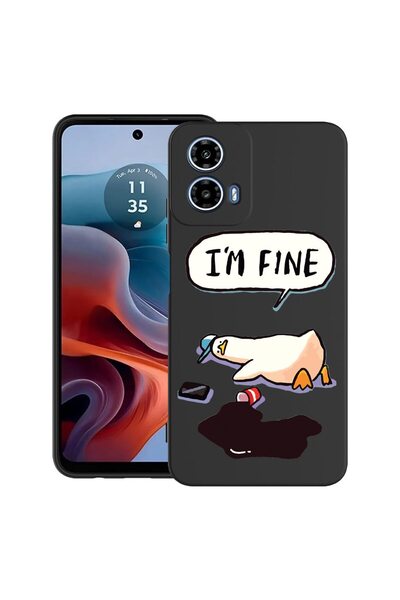bestcase Θήκη για Motorola Moto G45 με σχέδιο Duck Life - Είμαι Μιακός, Ματ T...