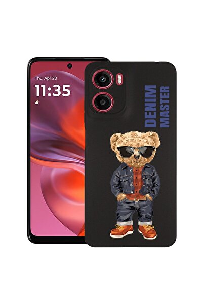 bestcase Θήκη για Motorola Moto E15 / Moto G05, Denim Master - Αρκουδάκι, Λεπ...
