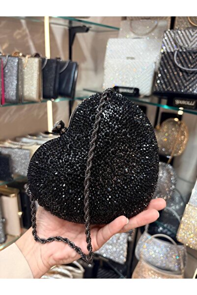 Çanta Trend Heart Chain Detailed Evening Dress Bag