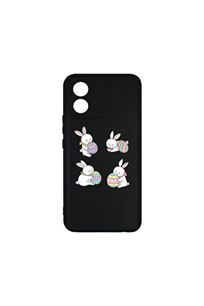 bestcase Тънък силиконов калъф 0.8ММ, съвместим с Honor X5, Великденски заек,...