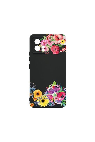 bestcase Тънък силиконов калъф 0.8ММ, съвместим с Motorola Moto G72, Десен с ...