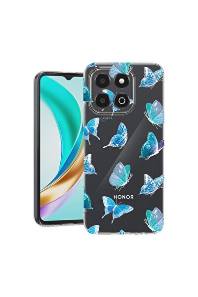 bestcase ¬Æ Husa Clear Slim Silicon Compatibila cu Honor X6c, Butterfly Patte...