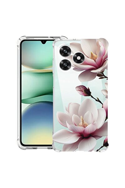 bestcase Husă Antișoc Compatibilă cu Honor X5c Plus / X5c, Floral - Magnolie ...