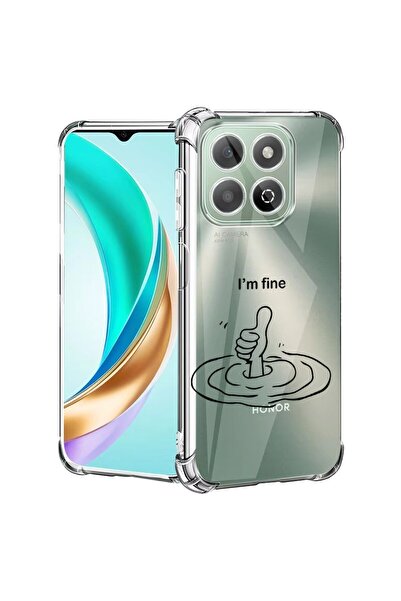bestcase Husă pentru Honor X7d / 400 Smart cu design „I'm Fine”, anti-șoc, cu...