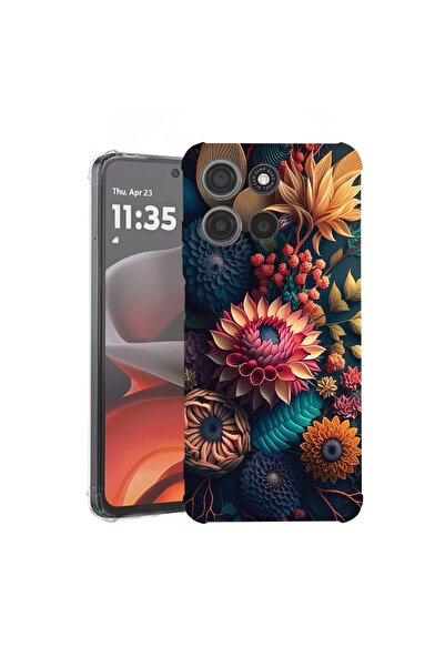 bestcase ¬Æ Husa pentru Motorola Moto G15, Anti Shock 1.5MM, Colorful Flowers...