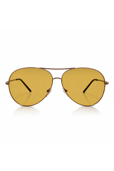 Matteo Ferari Ochelari de Soare Barbati Aviator Gold cu Lentile Maro UV400 – ...