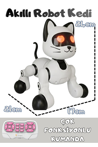 Boratila Toys Uzaktan Kumandalı Şarjlı Çok Fonksiyonlu İnteraktif Akıllı Robo...