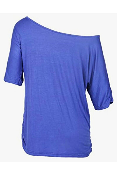 OMS Tricou damă pe umeri cu imprimeu buze