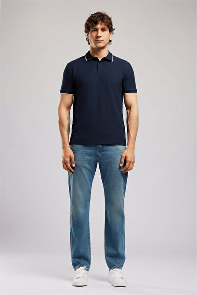 Lee Cooper BRAT muška osnovna polo majica standardnog kroja, plava