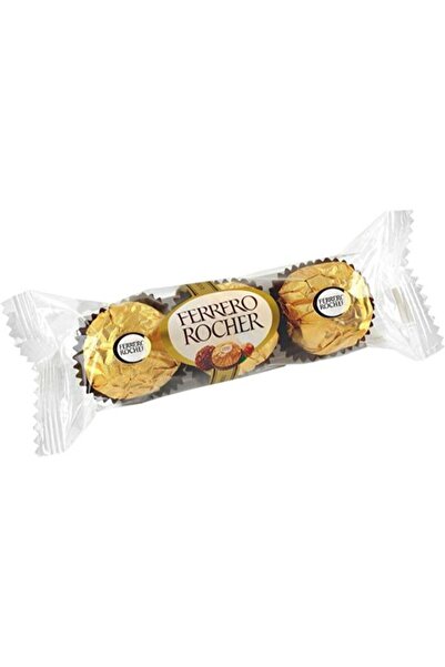 Ferrero Rocher Milk Chocolate Hazelnut Truffles T3 Pack 37.5g