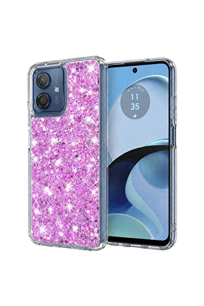 Techsuit Husa pentru Motorola Moto G14, Sparkly Glitter, protectie antisoc, m...