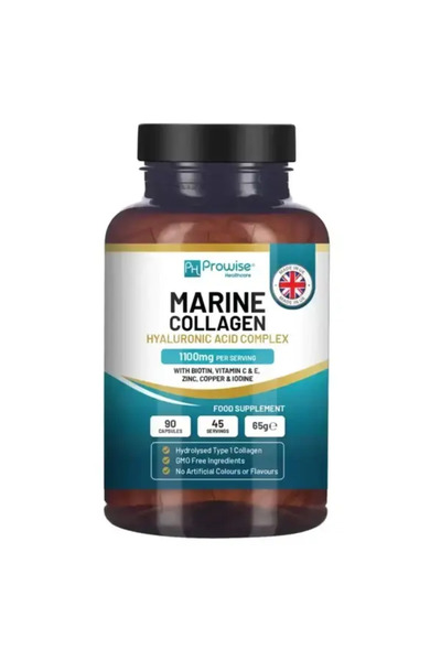 PH PROWISE Healthcare Colagen Marin cu Acid Hialuronic 1100 mg – 90 Capsule Î...