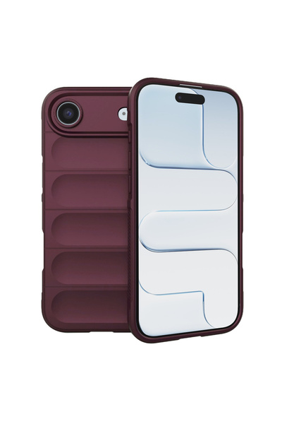Techsuit Θήκη για iPhone 17 Air, Magic Shield, αντικραδασμική προστασία, μπορντό