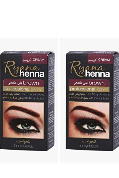 Ryana Henna Professional Set For Eyebrows Brown 2 Pcs