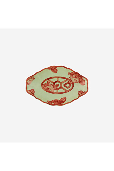 Vista Alegre Meaning Orange Porcelain Serving Plate 27X17 cm
