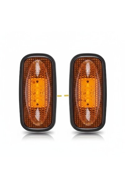 Xentech Light Set de 2 lămpi de gabarit laterale LED portocalii pentru camion...