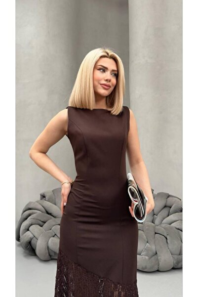 Margitta فستان سهرة طويل مزين بالدانتيل للنساء