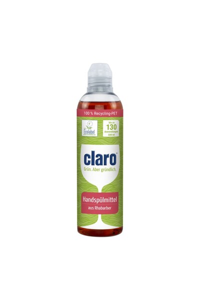 claro Detergent lichid pentru spalarea manuala a vaselor, cu rubarba, 500ml