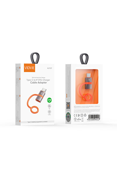 Vidvie Audio AL1127 Type-C to iP OTG-Charger Cable Adapter