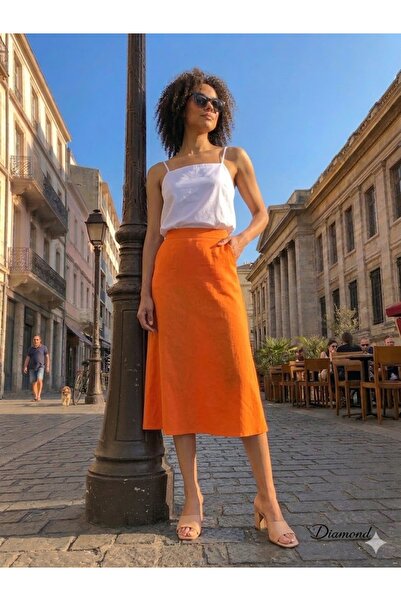 Aska Butik Saten Etek