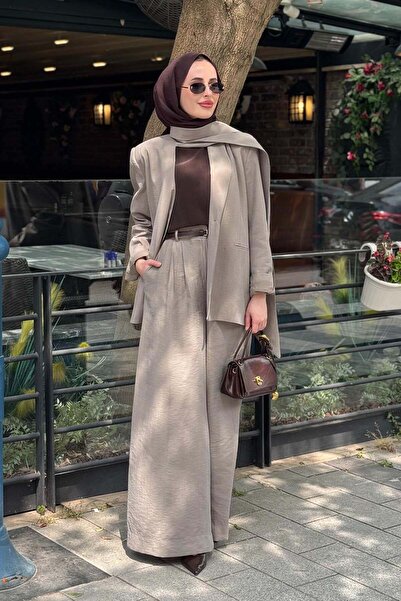 QOOQ STORE QOOQ Rafa Pantolonlu Takım 26SS600T Vizon