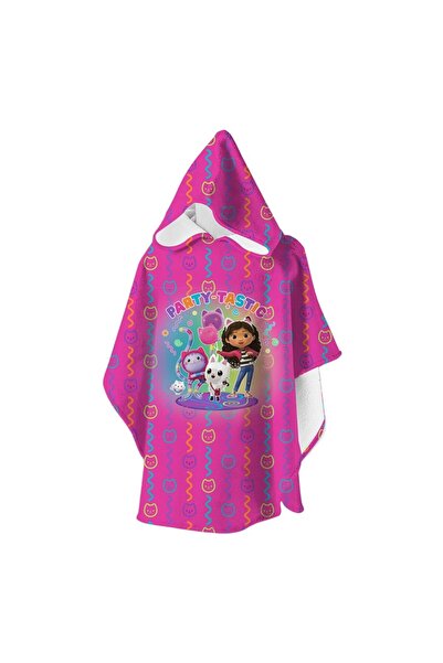SLIPSTOP Παιδική πετσέτα θαλάσσης Poncho Pancho Colorina σε μωβ χρώμα