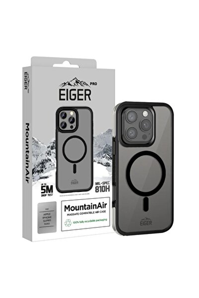 EIGER Pro MountainAir MagSafe iPhone 16 Pro Max Case Black