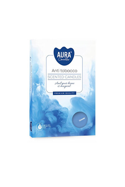 BISPOL Lumanari parfumate, Bispol Aura Candles, Anti tobacco, 6 bucati