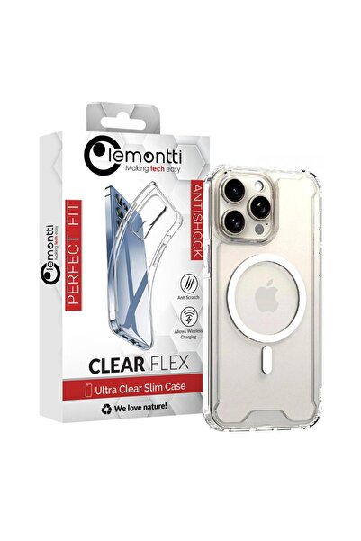 lemontti Husa Corner MagSafe iPhone 16 Pro Transparent