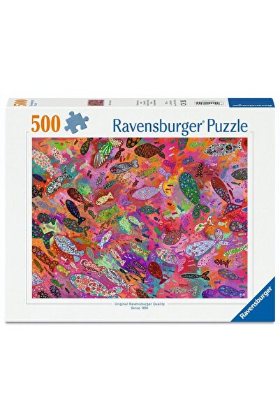 RAVENSBURGER Puzzle 500 Pești în Fucsia