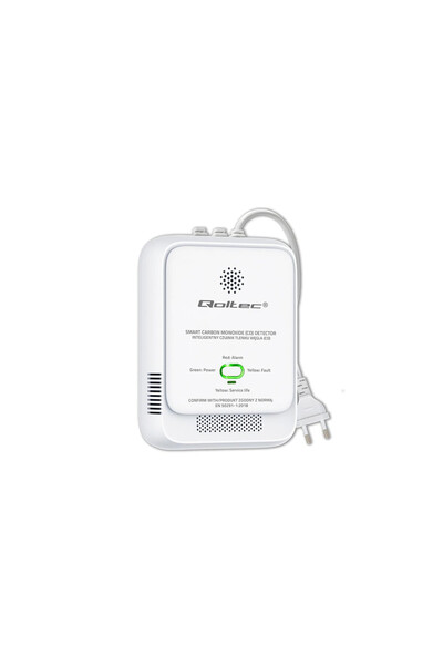 Qoltec Senzor de monoxid de fier (CO) |   detector de CO |   alarma 85dB |   LED