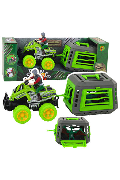 LeanToys Quad cu șofer și o cutie cu dinozauri Pterodactil