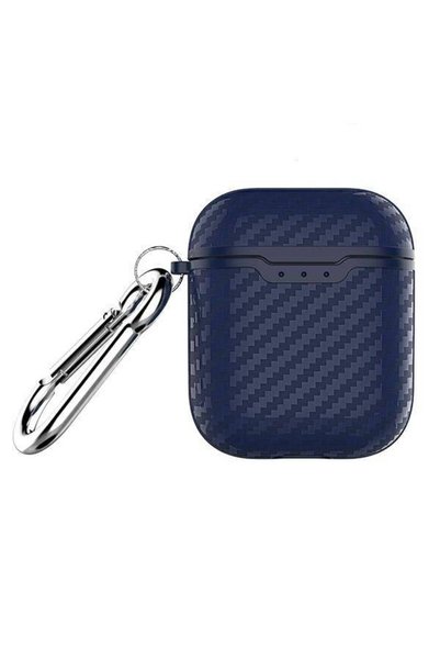 Beline Husă de carbon pentru AirPods 1/2 albastru