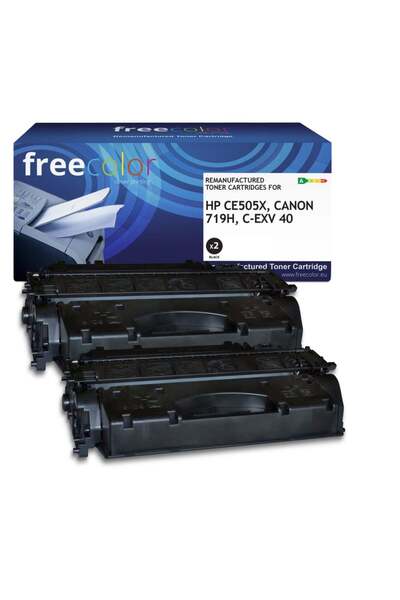 Freecolor Toner HP 05X negru CE505XD HY Doppelpack compatibil