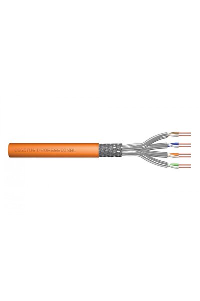 Digitus Kabel instalacyjny kat.7, S/FTP, B2ca, AWG 23/1, LSOH, 100m, pomara≈Ñ...