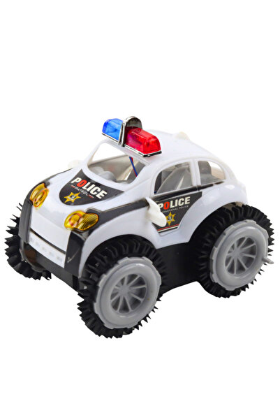 LeanToys Mașini de poliție cu lumină de urmărire și semnalizare.