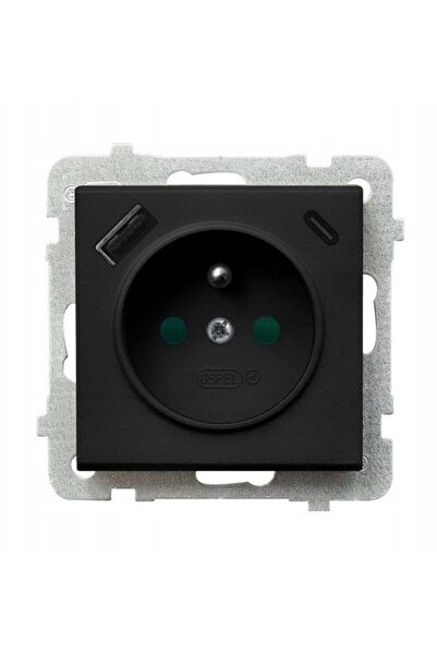 OSPEL GP-1RZPUSBAC/m/38 SONATA Priză simplă cu împământare, cu protecție la s...