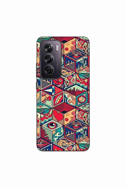 OEM Husa compatibila cu Oppo Reno12 Pro Silicon Gel Tpu Model Pop Art Geometric