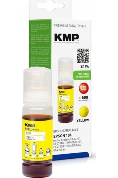 KMP Tinte EcoTank T00P4 8000 S. yellow remanufactured