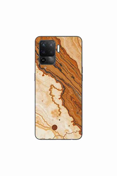OEM Husa compatibila cu Oppo Reno5 Lite Silicon Gel Tpu Model Caramel Marble ...