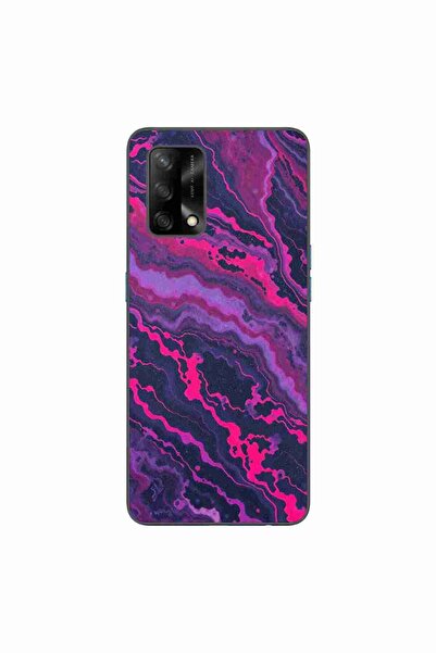 OEM Husa compatibila cu Oppo A74 4G Silicon Gel Tpu Model Midnight Rose Marble