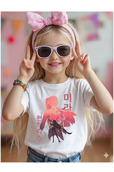 barsdepo Huntrix (Mira) Printed T-Shirt, Oversized Unisex T-Shirt for Kids / ...
