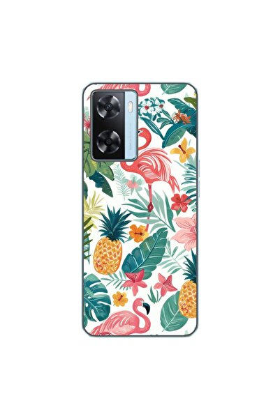 OEM Husa compatibila cu Oppo A57s Silicon Gel Tpu Model Tropical Pattern