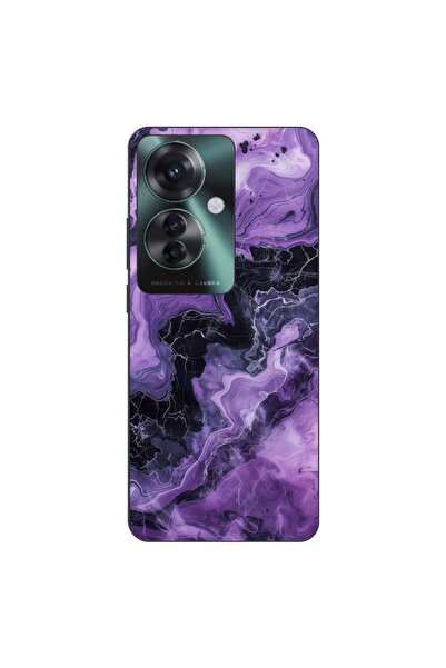 OEM Husa compatibila cu Oppo Reno11 F 5G Silicon Gel Tpu Model Abstract Purpl...